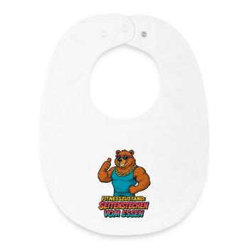 Fitness Stitch from food - Baby Organic Bib - white - Front