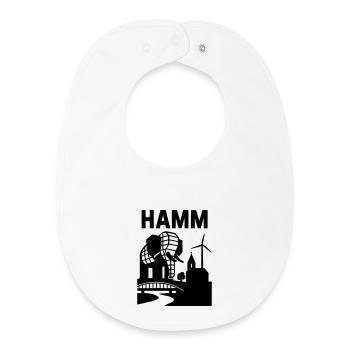 Hamm Westfalen Wahrzeichen - Baby Organic Lätzchen - Weiß - Vorne