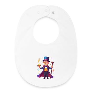 Magicien - Bavoir bébé bio - blanc - Devant