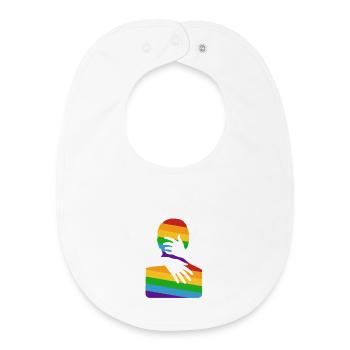 Embrace me - Baby Organic Bib - white - Front