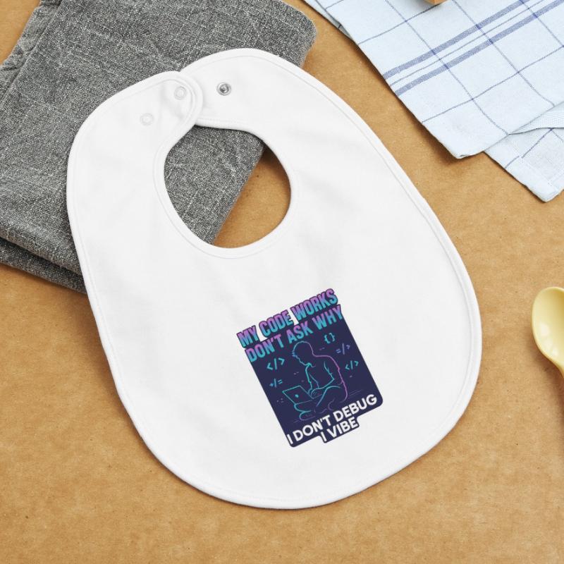 My Code Works Don't Ask Why – Lustiges Programmier Baby Organic Lätzchen