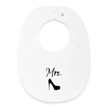 Mrs. Wedding - Baby Organic Bib - white - Front