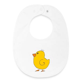 chick - Baby Organic Bib - white - Front