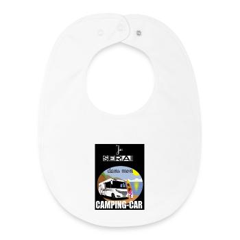 Camping-car au soleil - Bavoir bébé bio - blanc - Devant