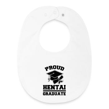 Kanji Statement Nerdy Manga Anime Japan Baka - Baby Organic Bib - white - Front