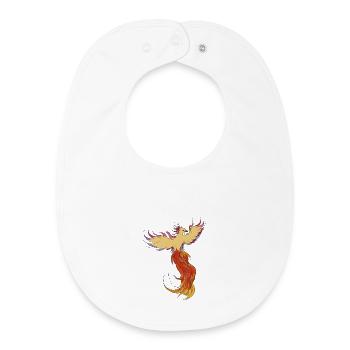 Phönix erhebt sich aus der Asche - Baby Organic Lätzchen - Weiß - Vorne
