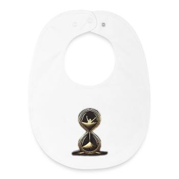 Vie humaine - Bavoir bébé bio - blanc - Devant
