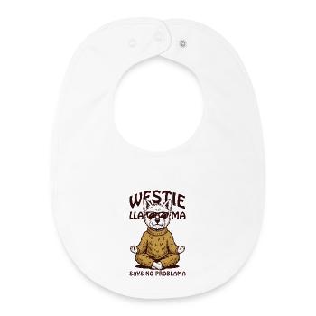 West Highland weißer Terrier | Westie - Baby Organic Lätzchen - Weiß - Vorne