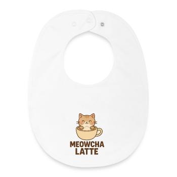 meowcha latte - Baby Organic Lätzchen - Weiß - Vorne