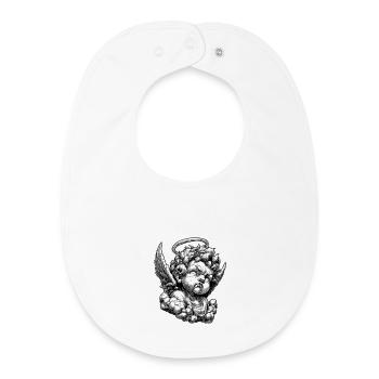 Vintage Cupido ontwerp - Baby Bio slabbetje - wit - Voor