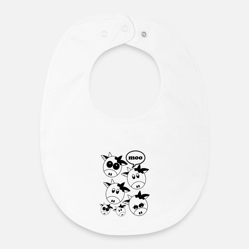 Val Pusteria Sprinzen - Bavoir bébé bio - blanc