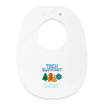 Lustiger Technischer Support Debug Weihnachten - Baby Organic Lätzchen - Weiß - Vorne