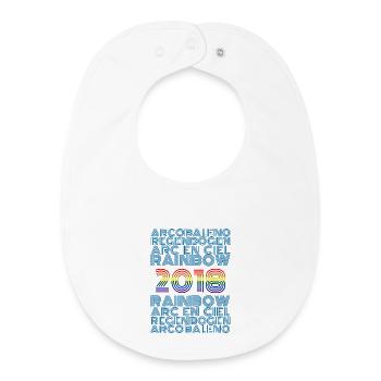 Rainbow 2018 - Baby Organic Bib - white - Front