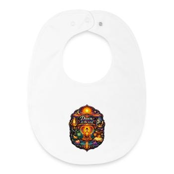 Dawn in the soul - Baby Organic Bib - white - Front