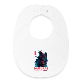 Neon Samurai Spirit - Baby Organic Bib - white - Front