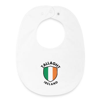 Tallaght Ireland Shield Flag - Baby Organic Bib - white - Front
