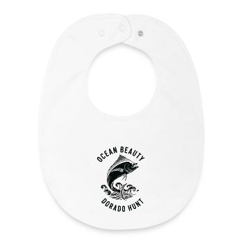 Pêche Mer Dorado - Bavoir bébé bio - blanc - Devant