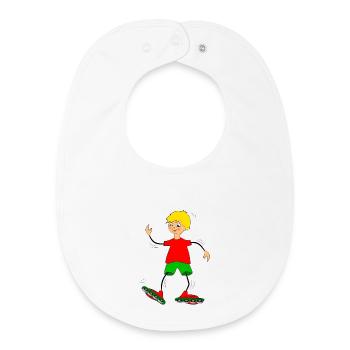 enfant - Bavoir bébé bio - blanc - Devant