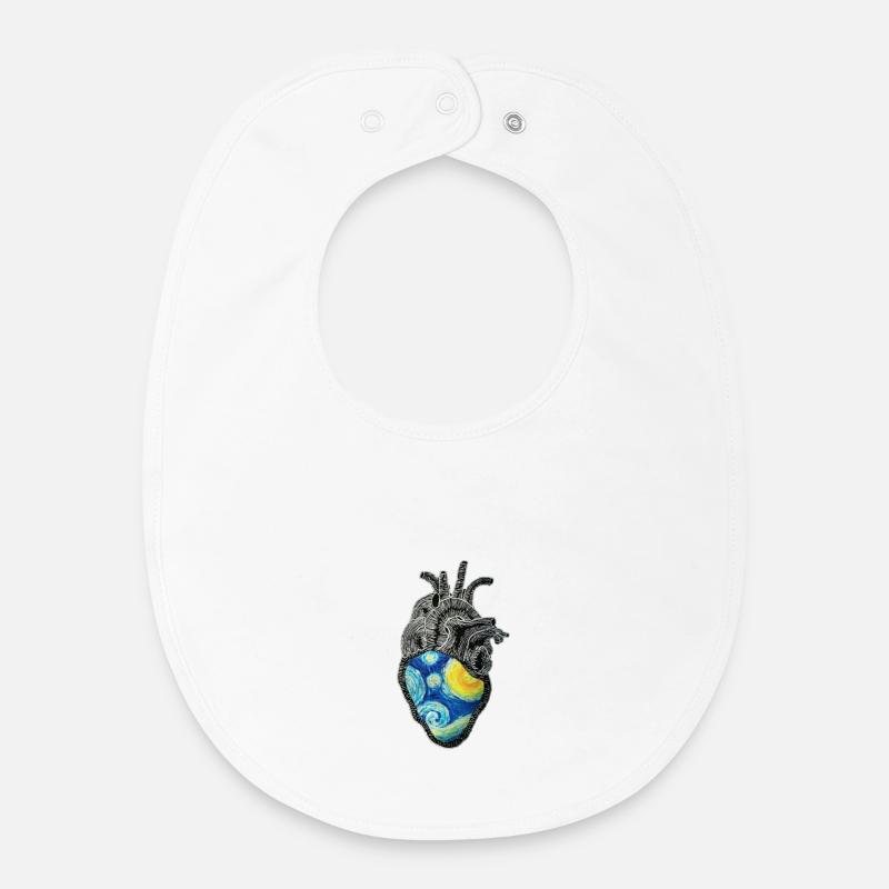 Van Gogh - Baby Organic Bib - white
