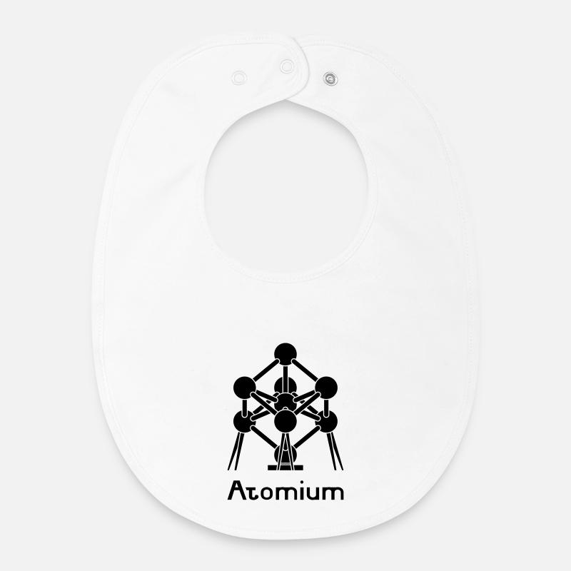 Atomium - Baby Organic Lätzchen - Weiß