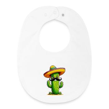 Cactus - Baby Organic Bib - white - Front