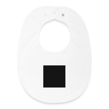 350x350black - Baby Organic Lätzchen - Weiß - Vorne