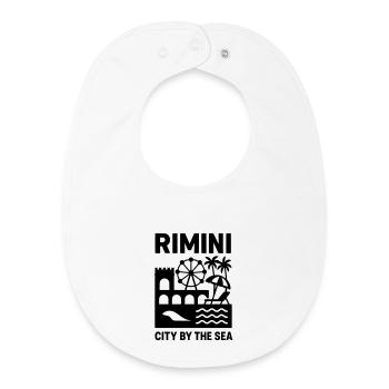 Rimini Silhouette - Bavoir bébé bio - blanc - Devant