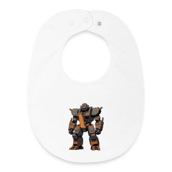 Robot X.I.T. - Bavoir bébé bio - blanc - Devant