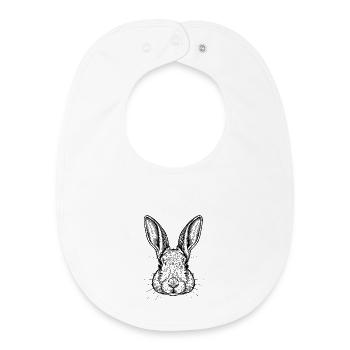 Rabbit - Baby Organic Bib - white - Front