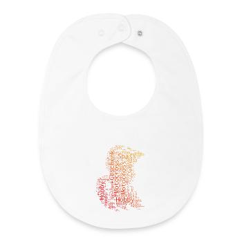 Cool motocross inspiration - Baby Organic Bib - white - Front