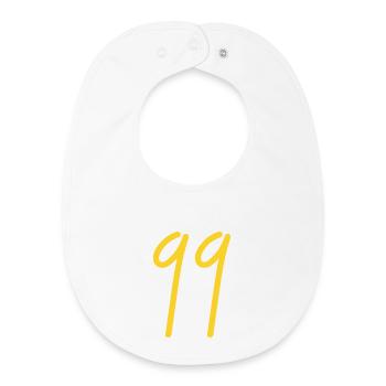 99 - Baby Organic Bib - white - Front