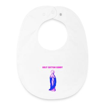 Holy Cotton Candy Vierge Marie Pop - Bavoir bébé bio - blanc - Devant