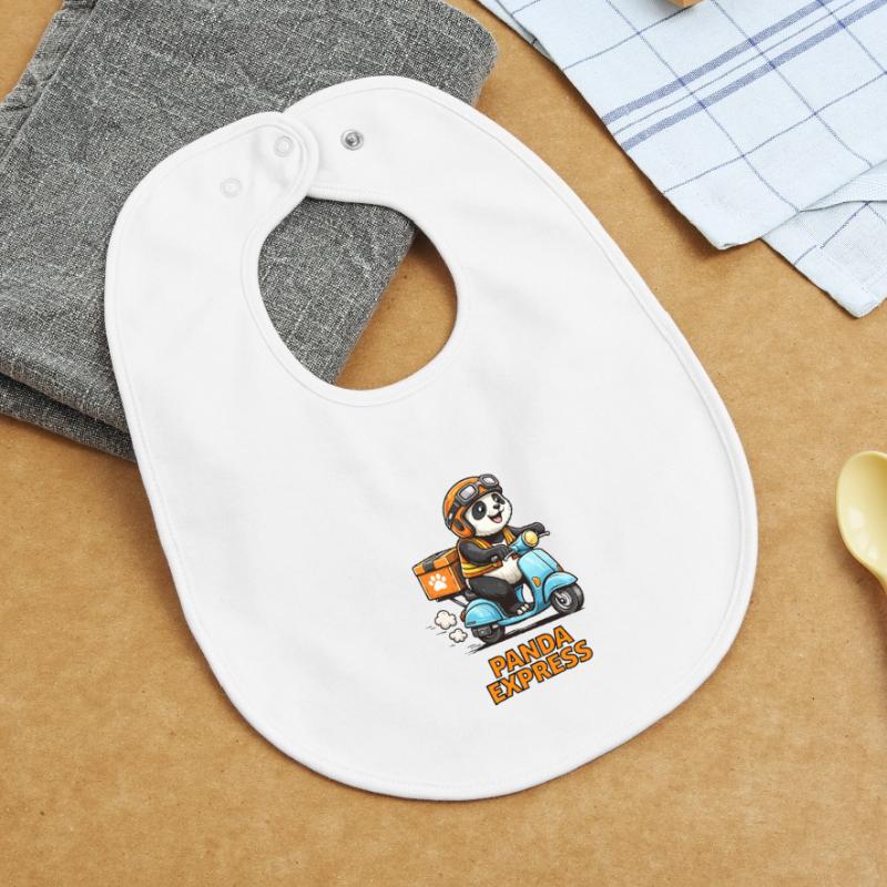 Scooter per consegne Panda Bavaglino neonato bio