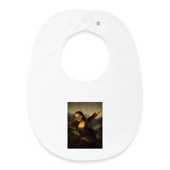 Joconde Dab Léonard de Vinci Joconde - Bavoir bébé bio - blanc - Devant
