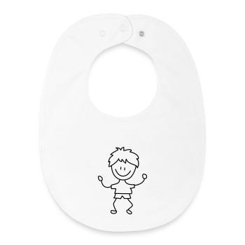 enfant - Bavoir bébé bio - blanc - Devant