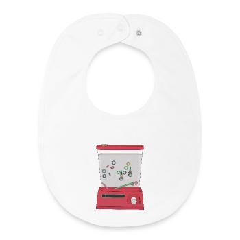 Wässriger Ring Strahl - Baby Organic Lätzchen - Weiß - Vorne