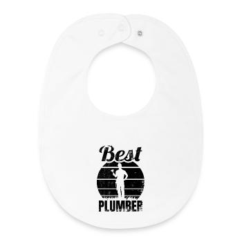 Best Installer - Baby Organic Bib - white - Front