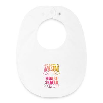 Figure Skating - Baby Organic Bib - white - Front