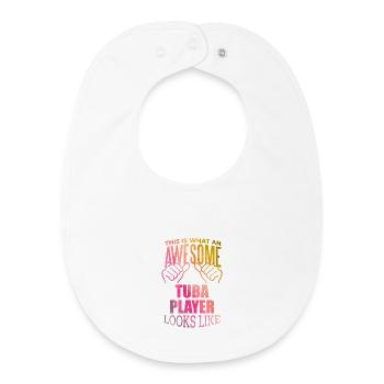 Tuba - Baby Organic Bib - white - Front