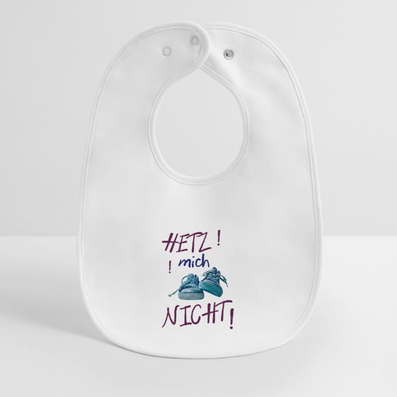 Ne vous précipitez pas pour une déclaration colorée de baskets Bavoir bébé bio