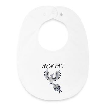 Amor Fati - Baby Organic Lätzchen - Weiß - Vorne