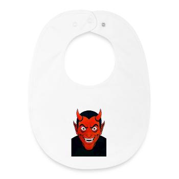 Devil - Baby Organic Bib - white - Front