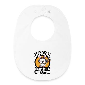 K-Pop Fan Lightstick Corée - Bavoir bébé bio - blanc - Devant