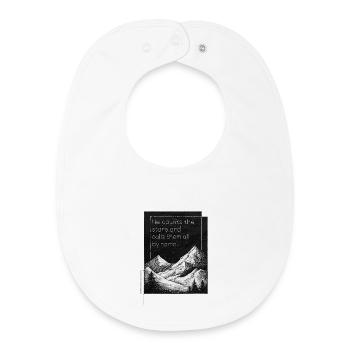 Bible Verse Religious - Baby Organic Bib - white - Front