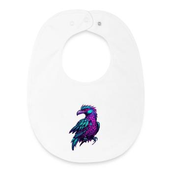 Vol de couleur Neon Phoenix - Bavoir bébé bio - blanc - Devant