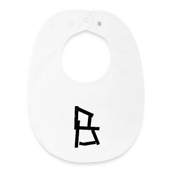 Urban letter - Baby Organic Bib - white - Front