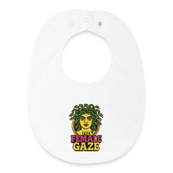 Medusa  The Female Gaze - Baby Organic Bib - white - Front