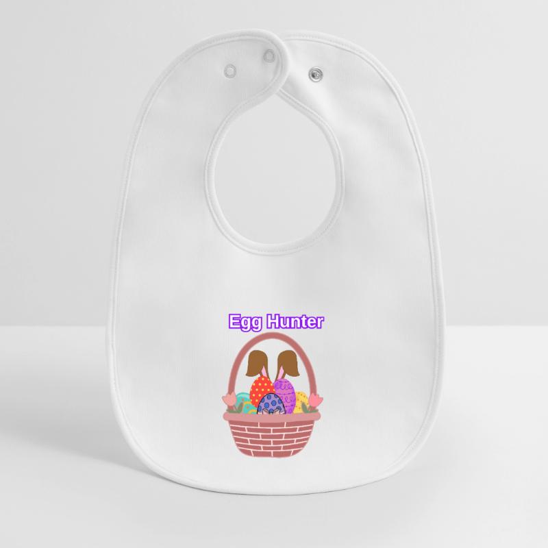 Egg Hunter Shirt – Easter Egg Hunt Tee Baby Organic Bib