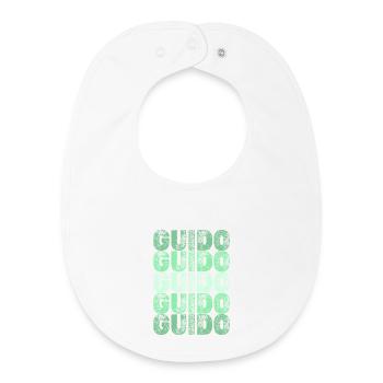 Guido comme prénom - Bavoir bébé bio - blanc - Devant