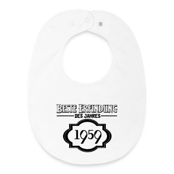 Beste Erfindung des Jahres 1959 Geschenk - Baby Organic Lätzchen - Weiß - Vorne